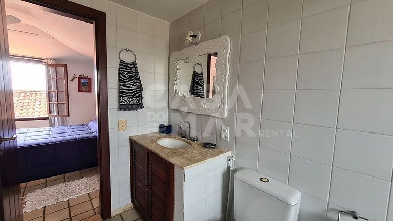 Uma casa charmosa, em condomínio pé na areia, Praia Rasa.