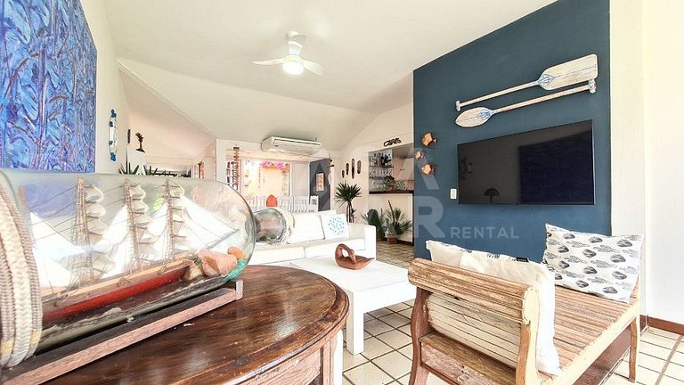 A charming house, in condominium standing on the sand, Praia