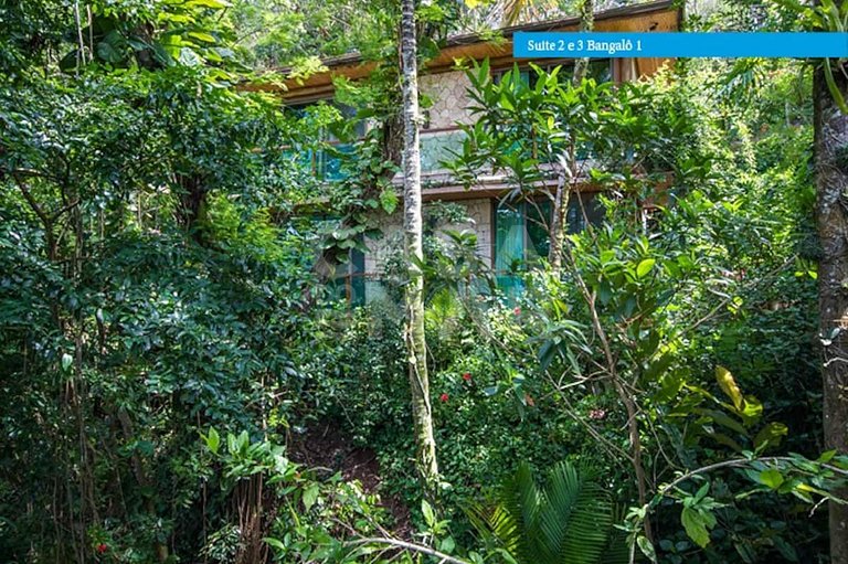 Uma ilha excepcional com sete suítes, píer, sala de cinema