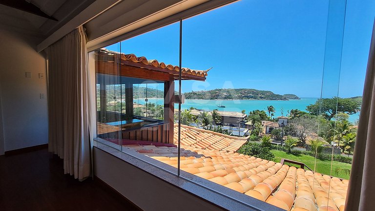 Uma casa maravilhosa e com a vista mais incrível na praia da