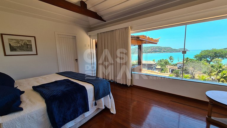 Uma casa maravilhosa e com a vista mais incrível na praia da