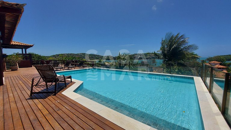 Uma casa maravilhosa e com a vista mais incrível na praia da