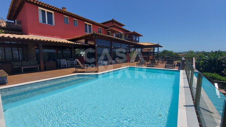 Uma casa maravilhosa e com a vista mais incrível na praia da
