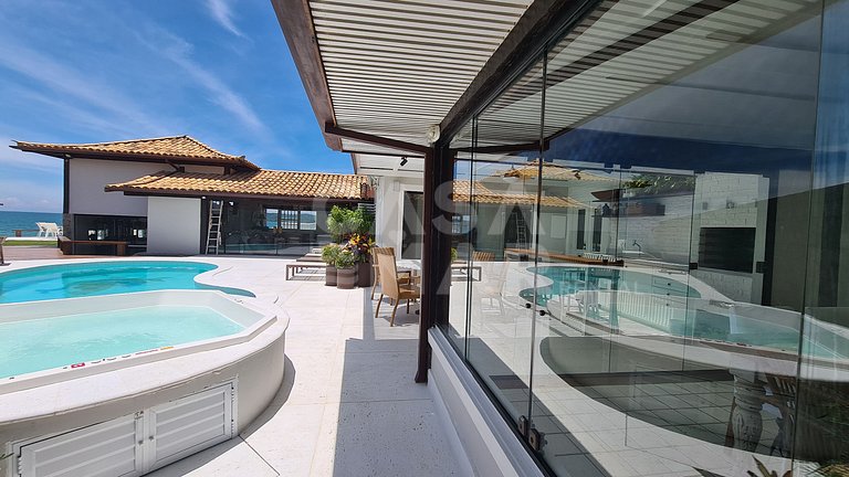 Búzios, piscina, churrasqueira, condomínio, frente mar