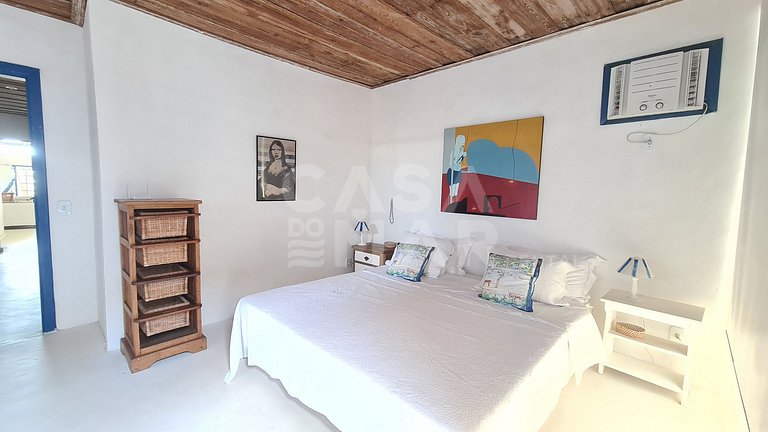 Beautiful fisherman style house, standing on the sand on the