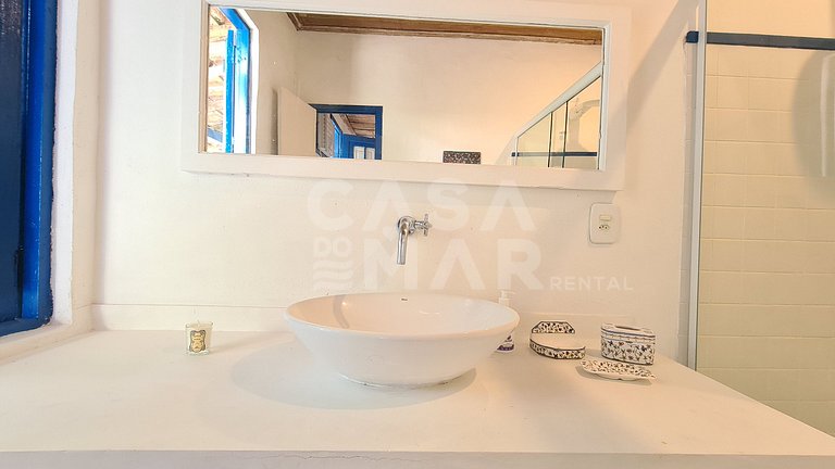 Beautiful fisherman style house, standing on the sand on the