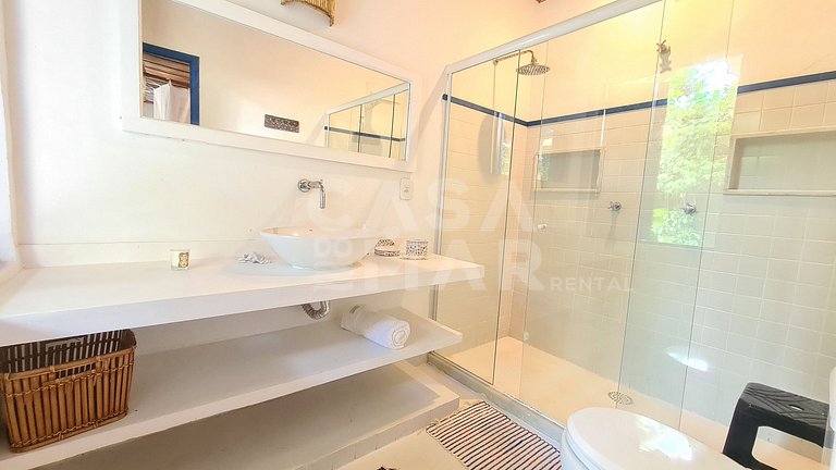 Beautiful fisherman style house, standing on the sand on the