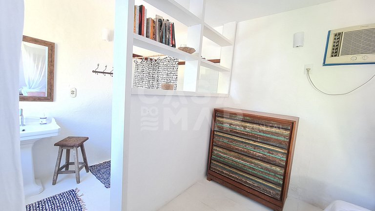 Beautiful fisherman style house, standing on the sand on the