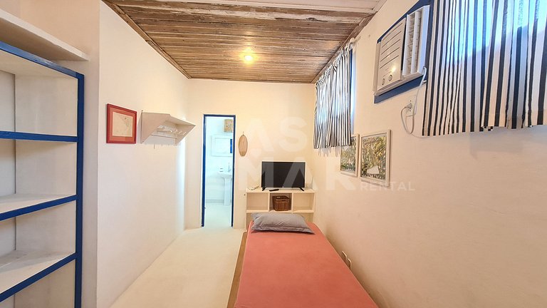 Beautiful fisherman style house, standing on the sand on the