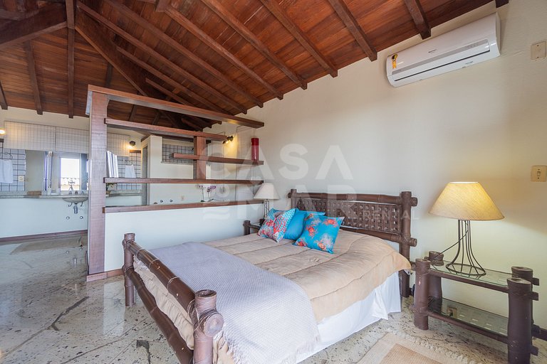 Linda casa com 4 suítes, em condomínio, no canto direito de