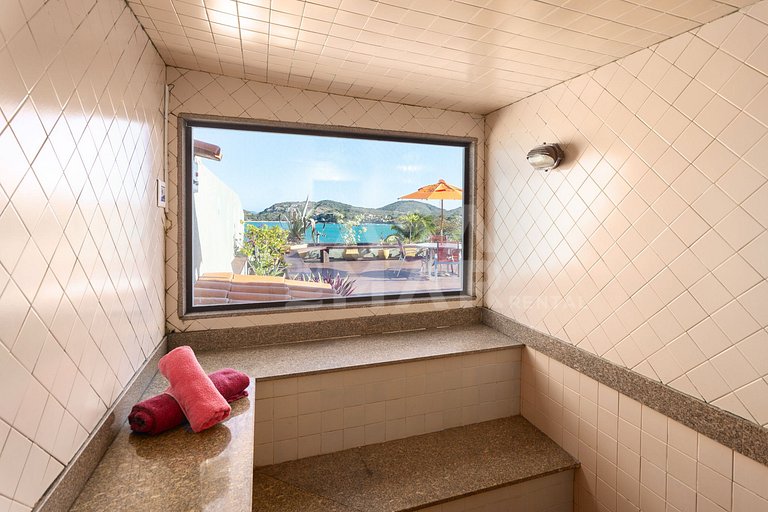 Linda casa com 8 suítes, e vista paradisíaca da praia da Fer