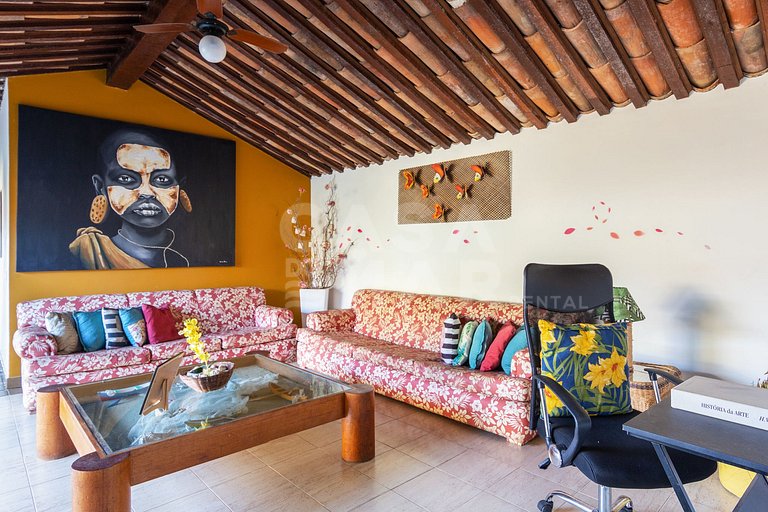 Linda casa com 8 suítes, e vista paradisíaca da praia da Fer