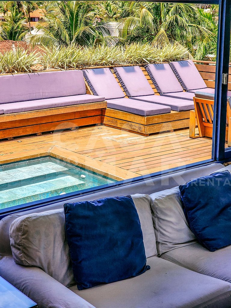 Linda casa com seis amplas suítes, vista fantástica, no cond