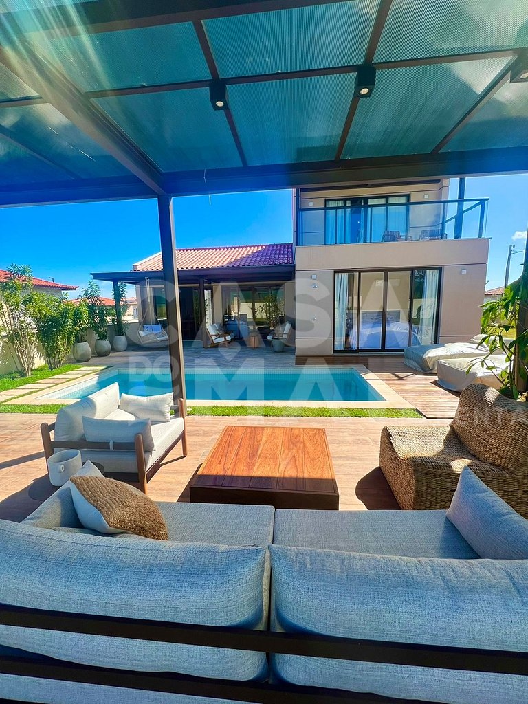 Beautiful beach house, with 4 suites, very complete, in the