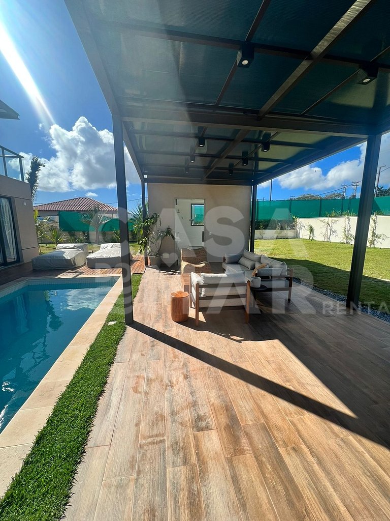 Linda casa de praia, com 4 suítes, completíssima, no melhor