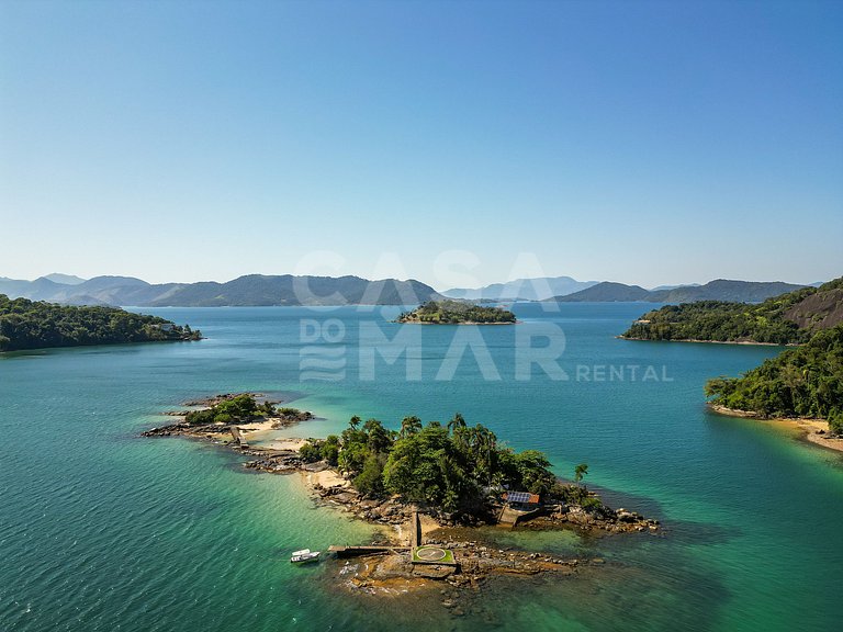 Magnífica ilha paradisíaca, em Angra dos Reis