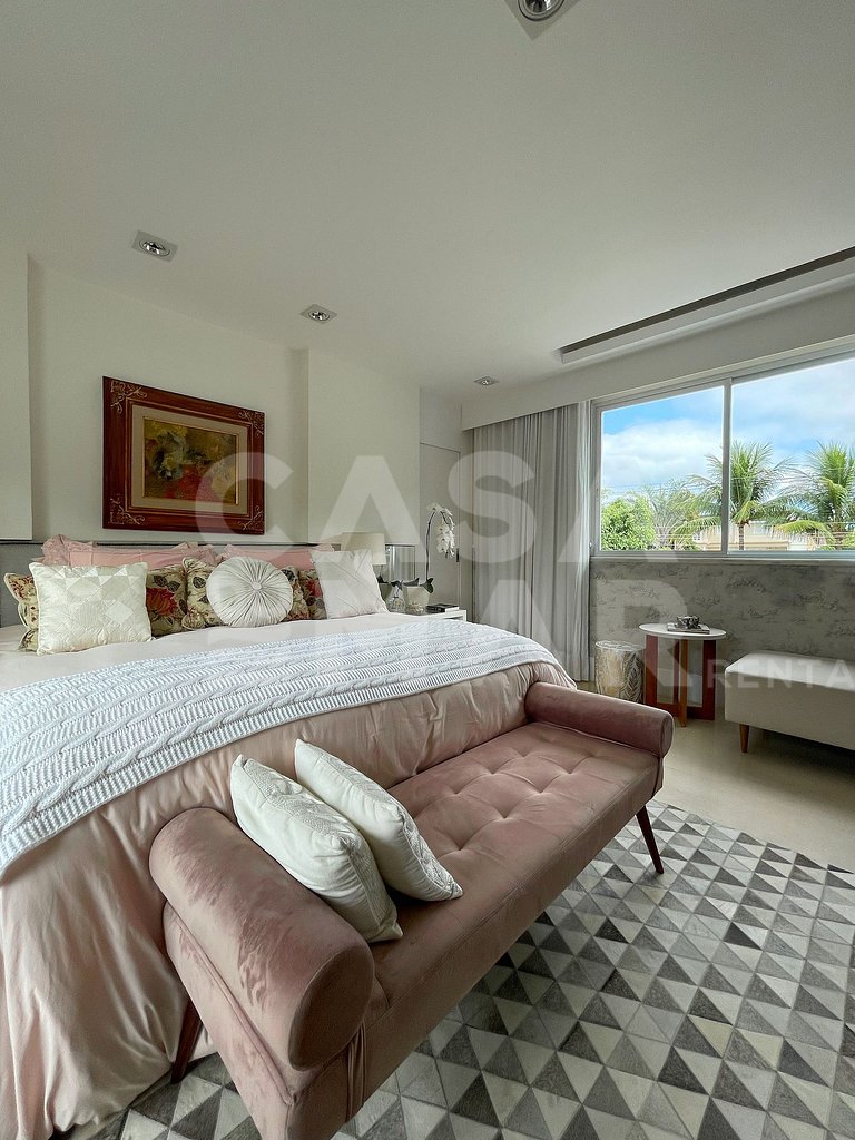 Linda casa com cinco suítes, em condomínio de alto luxo