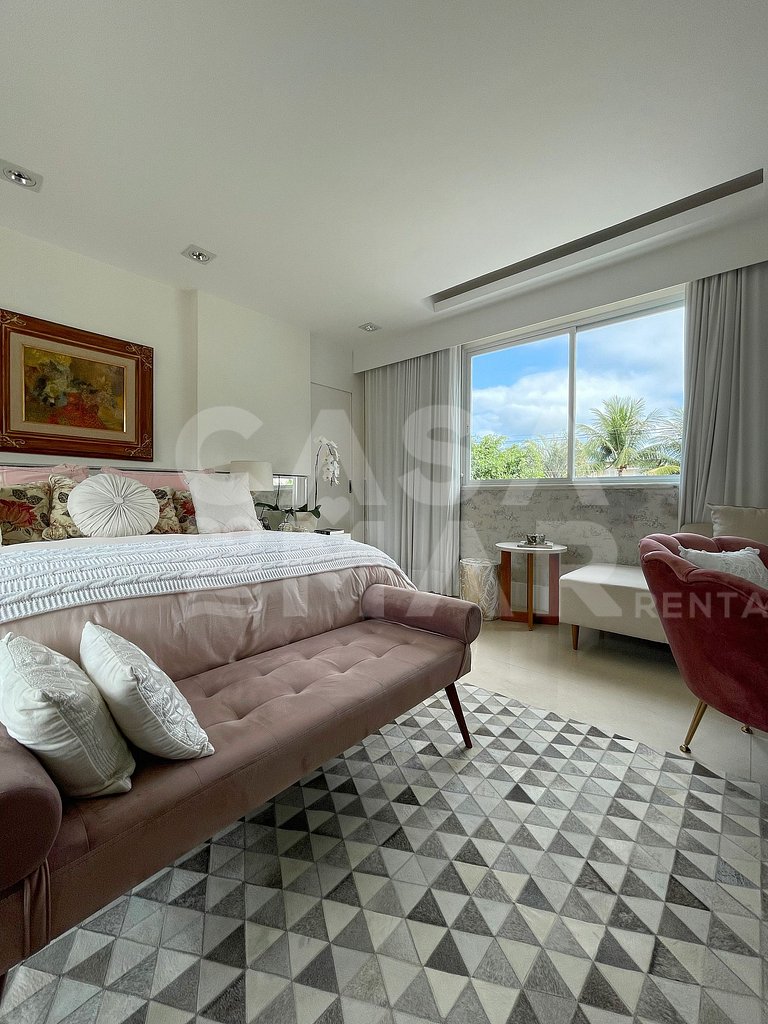 Linda casa com cinco suítes, em condomínio de alto luxo