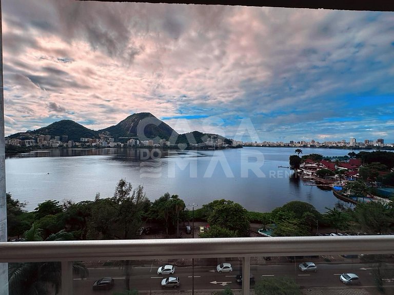 Apartamento com 3 quartos, e vista panorâmica da Lagoa