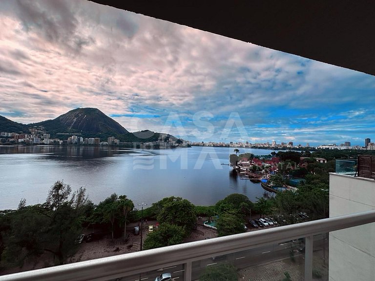 Apartamento com 3 quartos, e vista panorâmica da Lagoa