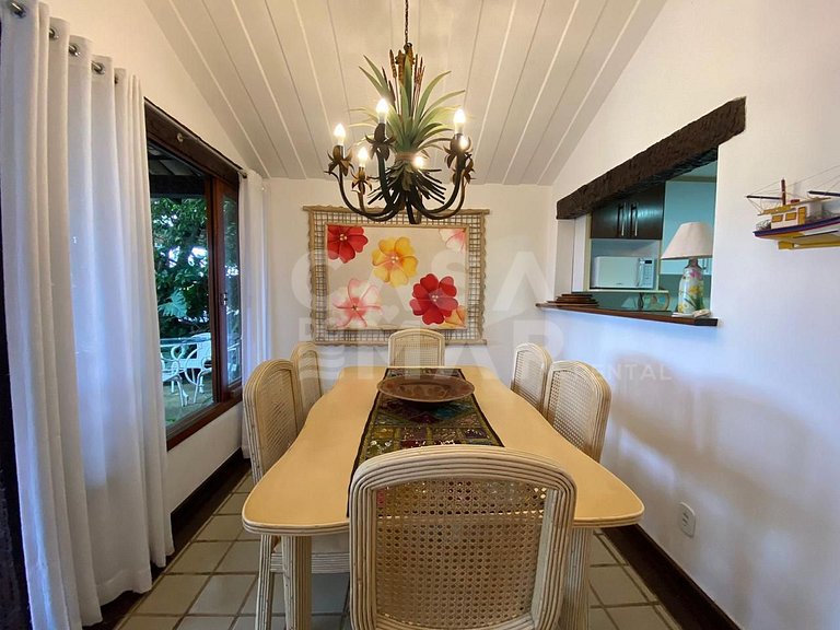 linda casa com tres quartos na praia do forno